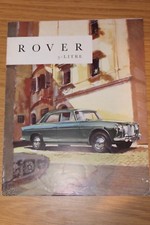 Rover 3 Litre Prestige Sales Folder Publication Number 620
