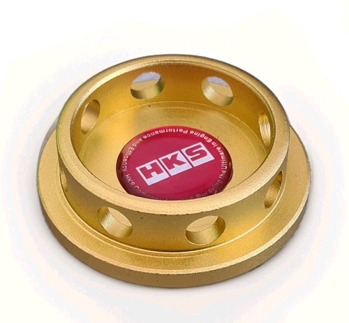 Hks oil cap gold fit - hks, honda