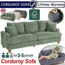 Modern 3/4 Seater Corduroy
