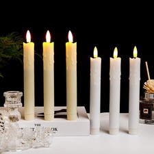 2 Pack Flameless Taper Candles