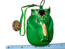 REAL LEATHER PURSE . GREEN