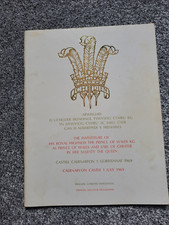 Souvenir Programme, Investiture HRH Prince Of Wales, July 1969 (Prince Charles)