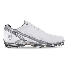 NEW FootJoy [11] Wide Men’s DNA FJ Spikes Golf Shoes-White/Silver 53383