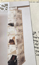 6 SECTION SHELVES HANGING WARDROBE SHOE GARMENT ORGANISER STORAGE CLOTHES TIDY