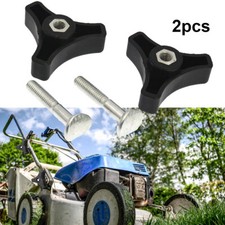 2x Triangle Handle Knob Nut Screw Bolt Replacement Parts Lawn Mower Handle Screw