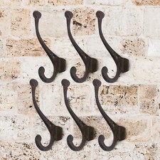 6 Cast Iron Antique Vintage