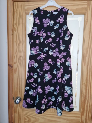 Red herring black floral dress - black,