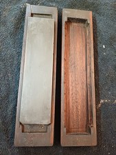 Vintage Sharpening Oil Stone with Antique Hardwood Case Box
