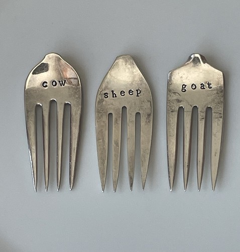 Silverplate fork cheese - silverplate,