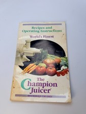 Champion Juicer Recipe and