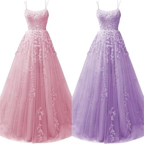 Prom dresses lace appliques - dresses,