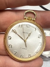 Vintage Westclox pocket watch Mechanical ( Manual) 17 Jewels. Runs.