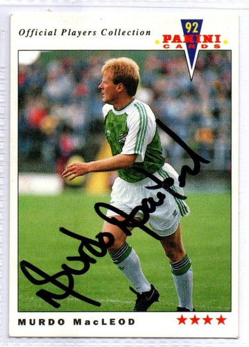 Murdo macleod signed hibernian - macleod,