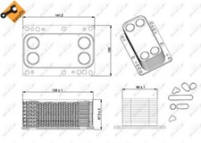 RTG Oil Cooler Fits Vauxhall