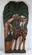 Large Heavy Wooden African