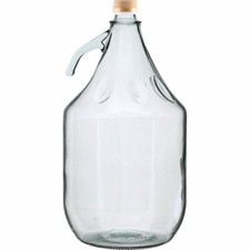 Glass Demijohn 5L Carboy Gallon with Screw Cap Wine Cider Making Home Brew