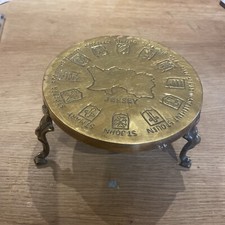 Vintage Brass Tea Pot Stand