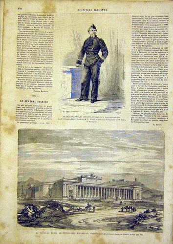 Original old antique - old, print