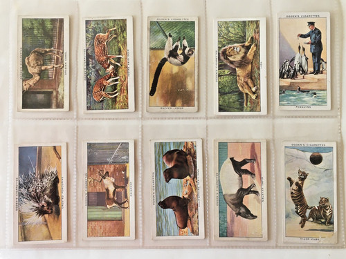 Ogdens cigarette cards zoo - cards, 'zoo