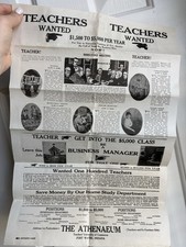 Antique “Teachers Wanted”
