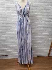 Tart Blue/ White Stretch Maxi