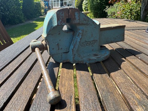 Vintage record bench - record, no
