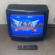 Beko 14" inch CRT Cube TV Video Retro Gaming Display Television with Remote