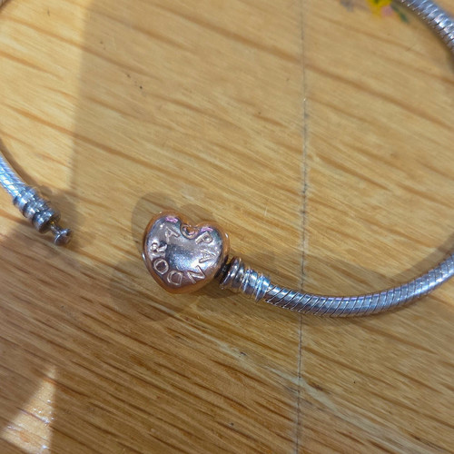 Pandora silver tone snake - silver-tone,