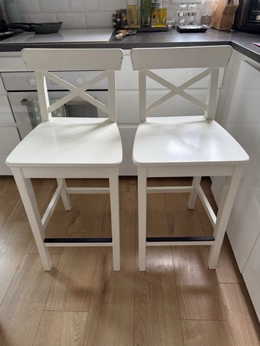 Two ikea ingolf high stools - two,