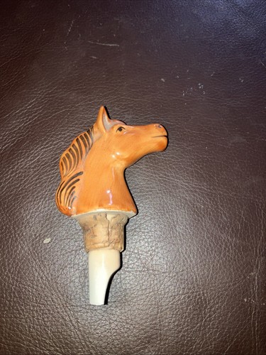 Vintage ceramic brown - ceramic, horse