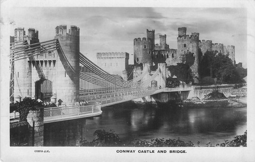 Vintage rppc postcard conwy - postcard,