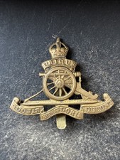 Royal Artillery Original British Army Cap Badge Small Beret Badge Dowler B’ham