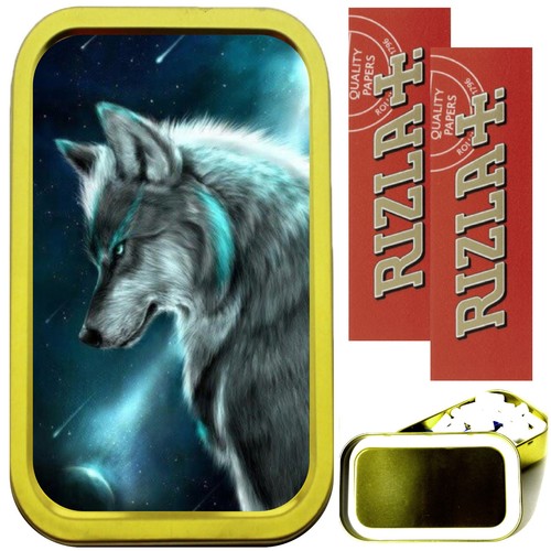 Wolf comet smoking set gold - wolf, set,