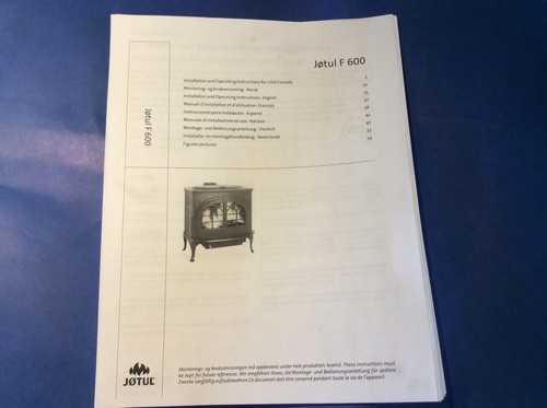 Jotul f600 wood stove manual - stove,