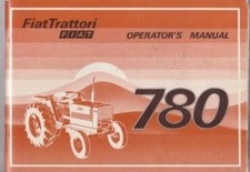 FIAT 780 & 780DT TRACTOR ORIGINAL 1978 OWNERS INSTRUCTION & MAINTENANCE HANDBOOK