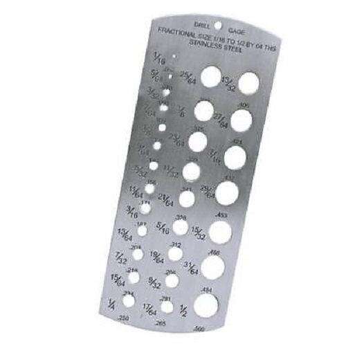 Imperial drill gauge - imperial, stainless