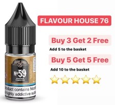 Flavour House E Liquid Vape Juice 10ml | 0mg 6mg 12mg 18mg Nicotine | Quality UK