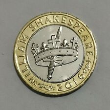 2 pound coin WILLIAM SHAKESPEARE CROWN AND SWORD 2016