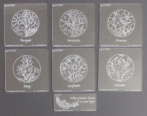 Groovi floral friends rounds - friends,