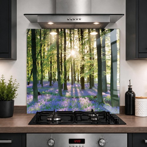 Printed glass kitchen - printed,