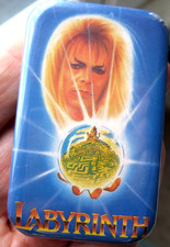 LABYRINTH DAVID BOWIE genuine vintage 1986 film movie promotional pin BADGE