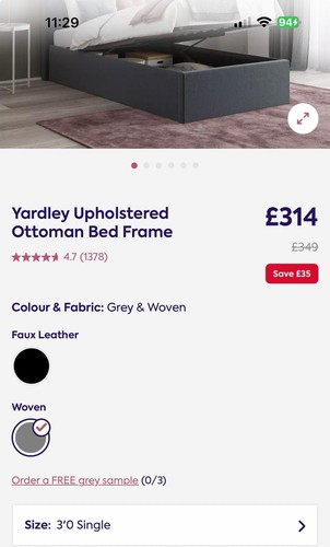 Brand new grey velvet single - grey,