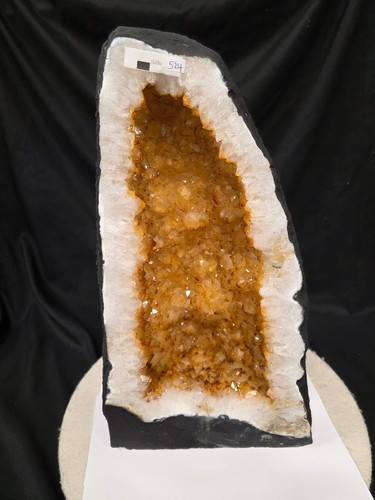 Citrine geode 524 crystal - citrine,