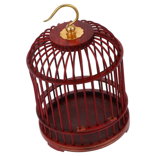 Hanging bird cage wooden - bird,
