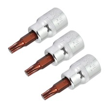 3PCS 3/8 inch Drive Torx T30 Bit Socket S2 Steel 48mm Length Tool Assembly UK~