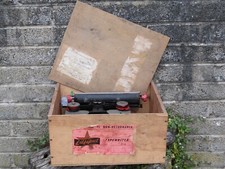 Vintage 1940's 50's Lilliput Child's Typewriter in original wooden box