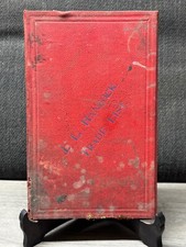 VINTAGE J.L. HANCOCK TRADE LIST LEDGER BOOK RED COVER ANTIQUE BUSINESS RECORD