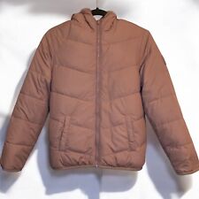 Abercrombie & Fitch Girls Pink Quilted Reversible Puffer Coat Age 11-12 Years