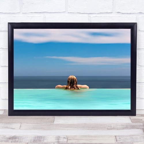 Red blue infinity pool - blue,