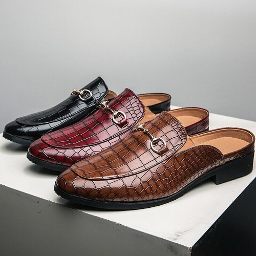 Fashion leather slip shoes - leather, slip-on